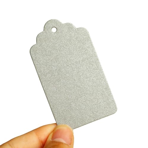 50 x Schmuck-Tags-Geschenk, rechteckig, zum Aufhängen, Kleidung, mit Loch, für Hochzeit, Weihnachten, Geschenk 50 x Schmuck-Tags-Geschenk, rechteckig, zum Aufhängen, Kleidung, mit Loch, für Hochzeit, Weihnachten, Geschenk von Guaber