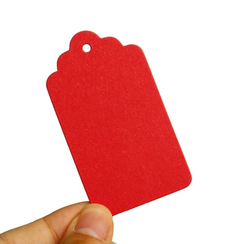 50 x Schmuck-Tags-Geschenk, rechteckig, zum Aufhängen, Kleidung, mit Loch, für Hochzeit, Weihnachten, Geschenk 50 x Schmuck-Tags-Geschenk, rechteckig, zum Aufhängen, Kleidung, mit Loch, für Hochzeit, Weihnachten, Geschenk von Guaber