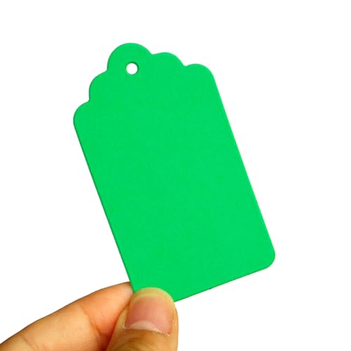 50 x Schmuck-Tags-Geschenk, rechteckig, zum Aufhängen, Kleidung, mit Loch, für Hochzeit, Weihnachten, Geschenk 50 x Schmuck-Tags-Geschenk, rechteckig, zum Aufhängen, Kleidung, mit Loch, für Hochzeit, Weihnachten, Geschenk von Guaber