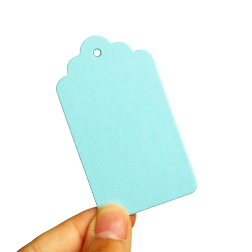 50 x Schmuck-Tags-Geschenk, rechteckig, zum Aufhängen, Kleidung, mit Loch, für Hochzeit, Weihnachten, Geschenk 50 x Schmuck-Tags-Geschenk, rechteckig, zum Aufhängen, Kleidung, mit Loch, für Hochzeit, Weihnachten, Geschenk von Guaber