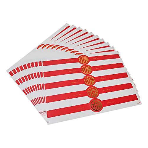 50 x selbstklebende lange Verpackungsetiketten für Box Eigelb knackig rot Fu-Behälteraufkleber 50 x selbstklebende lange Verpackungsetiketten für Box Eigelb knackig rot Fu-Behälteraufkleber von Guaber