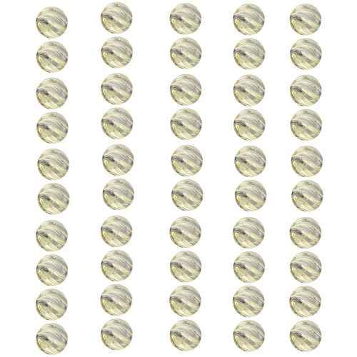 50pcs Klare Farbenfrohe Runde Perlen 14mm Glas Für Handgefertigte Bastelschmuck Halskette Armbänder Zu Accessoires Blaues Glas Herstellen von Guaber