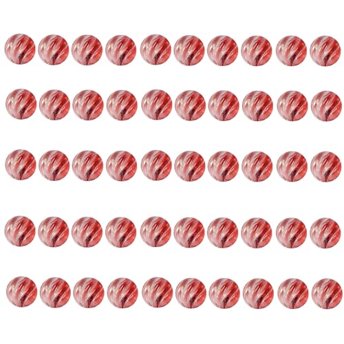 50pcs Klare Farbenfrohe Runde Perlen 14mm Glas Für Handgefertigte Bastelschmuck Halskette Armbänder Zu Accessoires Blaues Glas Herstellen von Guaber