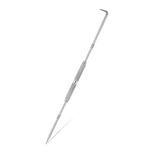 Anreißnadel aus Stahl mit Doppelspitze, Metall-Gravierwerkzeug mit rutschfestem Griff für präzises Markieren auf Keramik, Glas, Blech, wärmebehandelter Anreißnadel Anreißnadel aus Stahl mit Doppelspitze, Metall-Gravierwerkzeug mit rutschfestem Griff für präzises Markieren auf Keramik, Glas, Blech, wärmebehandelter Anreißnadel von Guaber