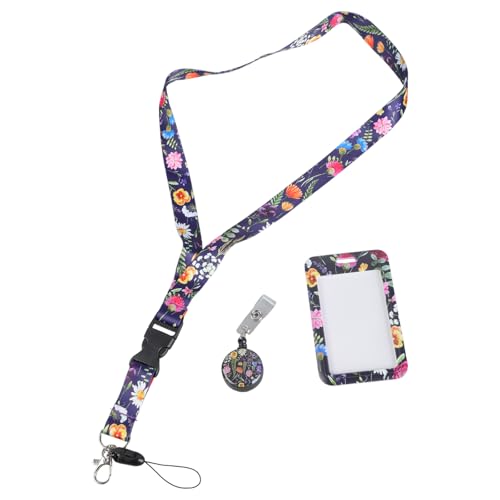 Blumen Retractable Abzeichenhalter Ölmalerei Lanyard Mit Rollen Carabiner Clip Halsgurt Blumen Retractable Abzeichenhalter Ölmalerei Lanyard Mit Rollen Carabiner Clip Halsgurt von Guaber