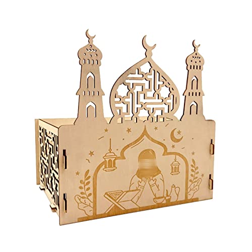 Eid Holzornamente, dekorative Haushaltskunst, dekorativ für Hochzeit, Geburtstag, Urlaub, Party, Dekoration, Desktop von Guaber