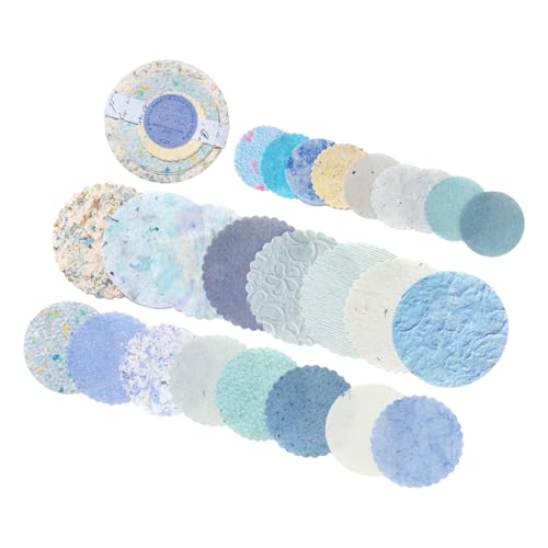 Elegante Papierscheiben Papierdekoration Für Gemischte Kunstjournalseiten Soft Retro Styling Creative von Guaber