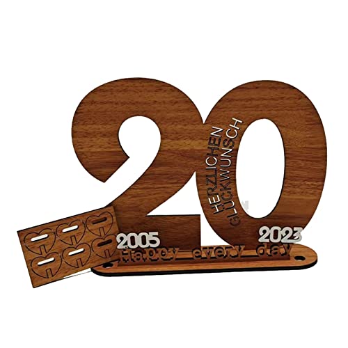 Geburtstag Geldgeschenk Holz Deko Ornament Party Hintergrund Zubehör für Restaurant Esszimmer Party Dekoration Geldgeschenk Holz von Guaber