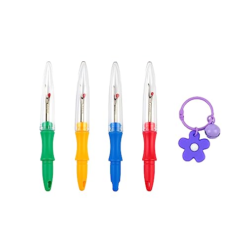 Guaber Nahttrenner, ergonomischer Fadenentferner, große Stichtrenner mit Blume, Schlüsselanhängerfaden zum Basteln, Nähen, mit Blumen-Schlüsselanhänger zum Sticken von Guaber