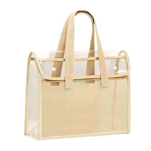 Handheld-Dokumenten-Organizer, wasserabweisend, transparent, PVC-Beutel, Datei-Aufbewahrungstasche für Büro, professionelle Studenten, transparente PVC-Tasche von Guaber