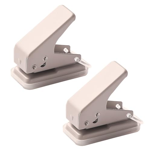 Kleine Stanzzange, 6 mm, Einzelloch, tragbar, für Büro, Schule, für Karten, Scrapbooking, 2 Stück Kleine Stanzzange, 6 mm, Einzelloch, tragbar, für Büro, Schule, für Karten, Scrapbooking, 2 Stück von Guaber