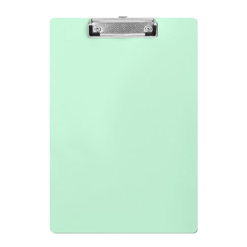 Klemmbrett, Schreibbrett mit starker Metallklemme, für Geschäftstreffen, Büro, Schule, Klassenzimmer, Café, Restaurant, leichtes Klemmbrett, 4 Stück von Guaber