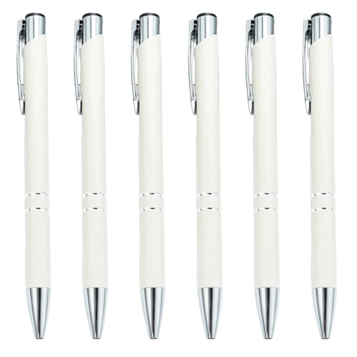 Kugelschreiber, Schwarz, 1,0 mm, Metall-Kugelschreiber, glattes Schreiben, Schreibwaren, Schule, Bürobedarf, 6 Stück Kugelschreiber, Schwarz, 1,0 mm, Metall-Kugelschreiber, glattes Schreiben, Schreibwaren, Schule, Bürobedarf, 6 Stück von Guaber