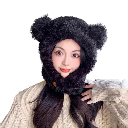 Mädchen Bärenhut Y2K pelzige Ohren Bär Geschenke Warm Winter Erwachsene Kinder Ohren Winter Foto Requisiten Cartoon Hüte für Frauen von Guaber