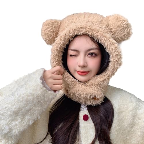 Mädchen Bärenhut Y2K pelzige Ohren Bär Geschenke Warm Winter Erwachsene Kinder Ohren Winter Foto Requisiten Cartoon Hüte für Frauen von Guaber