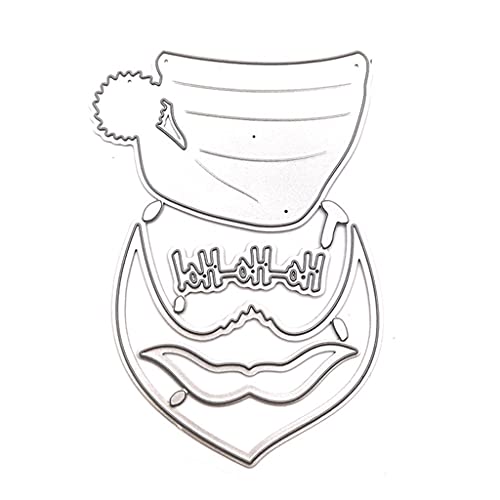 Metall-Stanzschablone mit Weihnachtsmann-Kostüm, für Scrapbooking, Album, Papier, Karten, Prägung, Basteln, Dekoration, Scrapbooking, Stanzformen von Guaber