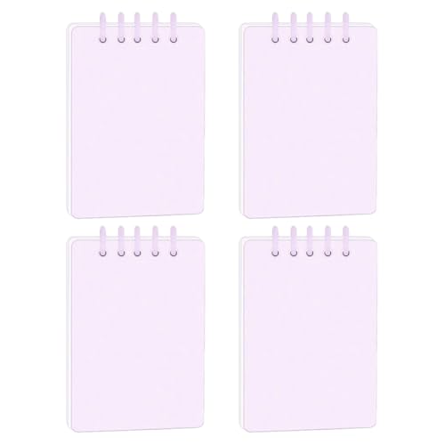 Notizblöcke mit Doppelspulenbindung, 160 Seiten, breit liniert, kleine Notizblöcke, Notizblock, zum Schreiben, Notizen, Meeting, Notizen, Organizer, 4 Stück von Guaber