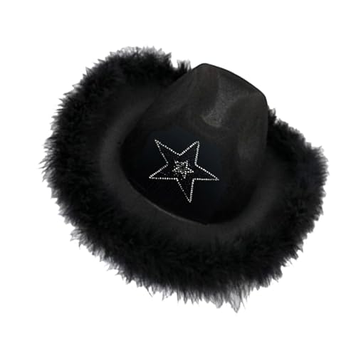 Panamahut mit Schmucksteinen, schwere Kristalle, gefiedert, Überraschungsgeschenke für Mädchen, Jungen, Braut, für Karneval, Musik, Festival, Party, Hüte für Erwachsene von Guaber