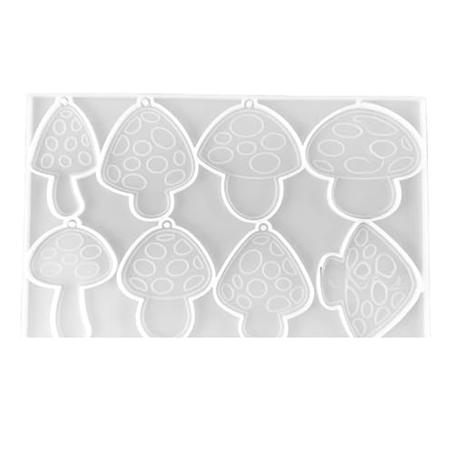 Pilz-Anhänger mit Lochformen, Schlüsselanhänger, Epoxidharz, Silikon, Kunstherstellung, Pilzanhänger, Silikonpilze, Harz, Schmuckgussteile von Guaber