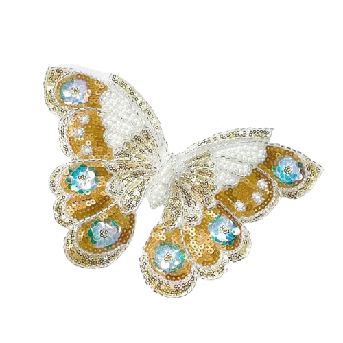 Schimmernde Pailletten Stickereien Schmetterling Design Für Handwerk Und Kleidungsdekoration Mode Accessoire Friendly Polyester Bastel Patches Für Kinder von Guaber