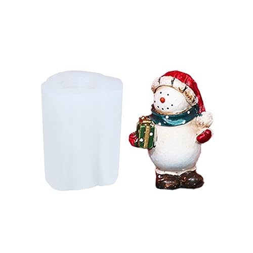 Schneemann-Form aus Kunstharz, Silikonformen, Weihnachtsschmuck, temperaturbeständige Epoxidharz-Form für Seifenherstellung Schneemann-Form aus Kunstharz, Silikonformen, Weihnachtsschmuck, temperaturbeständige Epoxidharz-Form für Seifenherstellung von Guaber