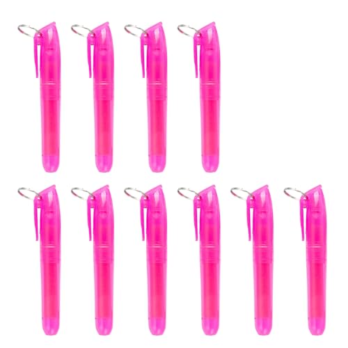 Set mit 10 bunten Textmarkern mit Metallringen, schnell trocknender Marker, Textmarker für Tagebuch, Kalender, Notizbuch, Büro, Textmarker von Guaber