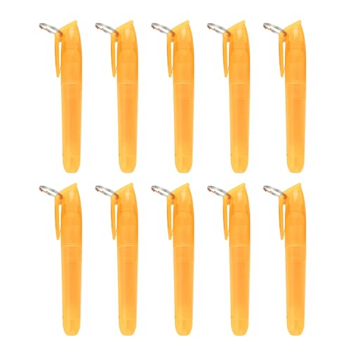 Set mit 10 bunten Textmarkern mit Metallringen, schnell trocknender Marker, Textmarker für Tagebuch, Kalender, Notizbuch, Büro, Textmarker von Guaber