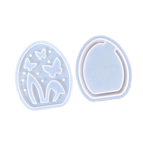 Silikonform mit ausgehöhlten Hasen zur Herstellung von Teelichthaltern, Heimdekoration, Epoxidharz-Formen, Osterdekoration von Guaber