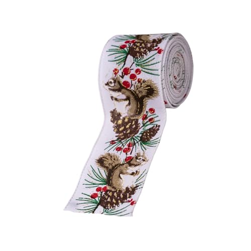 Weihnachtsbaumband, Stoff, Urlaubsdekoration, Geschenkverpackungswerkzeug, Partyzubehör, nachhaltiger Kranz, Ornament, Urlaubsdekoration, Band von Guaber
