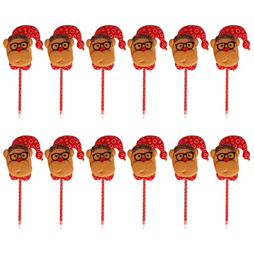 Weihnachtsserie, niedlicher Weihnachtsmann-Stift, zum Schreiben, Schule, Büro, Schreibwaren, Kinder, Studenten, Kugelschreiber, Nachfüllspitze, farbig, kräftige Spitze, 12 Stück Weihnachtsserie, niedlicher Weihnachtsmann-Stift, zum Schreiben, Schule, Büro, Schreibwaren, Kinder, Studenten, Kugelschreiber, Nachfüllspitze, farbig, kräftige Spitze, 12 Stück von Guaber