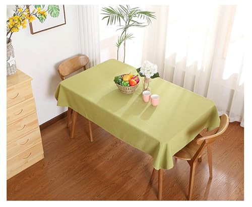 Gualiy Tischdecke Quadratisch, Tischdecke 140 x 220 Polyester Abwaschbare Tischdecke Einfarbig Tischdecke für Wohnzimmer, Gras Grün Gualiy Tischdecke Quadratisch, Tischdecke 140 x 220 Polyester Abwaschbare Tischdecke Einfarbig Tischdecke für Wohnzimmer, Gras Grün von Gualiy