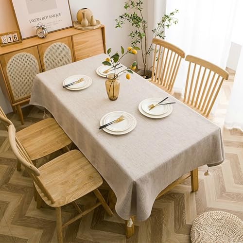 Gualiy Tischdecken Rechteckig, Tischdecke 120 x 170 Polyester Baumwolle Tischdecken Fleckenabweisend Einfarbig Tischdecken für Küchentisch, Khaki Gualiy Tischdecken Rechteckig, Tischdecke 120 x 170 Polyester Baumwolle Tischdecken Fleckenabweisend Einfarbig Tischdecken für Küchentisch, Khaki von Gualiy