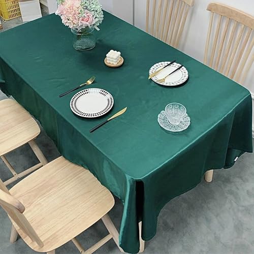 Gualiy Tischdecken Rechteckig, Tischdecken 140 x 100 Polyester Tischdecke Abwaschbar Modern Einfarbig Tischdecken für Wohnzimmertisch, Grün Gualiy Tischdecken Rechteckig, Tischdecken 140 x 100 Polyester Tischdecke Abwaschbar Modern Einfarbig Tischdecken für Wohnzimmertisch, Grün von Gualiy