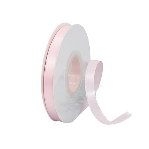 GuangChengTong Satinband, kariert, 0,95 cm breit, 22,7 m, 5 Rollen, Set mit 5 Rollen (0115 Rosa) von GuangChengTong