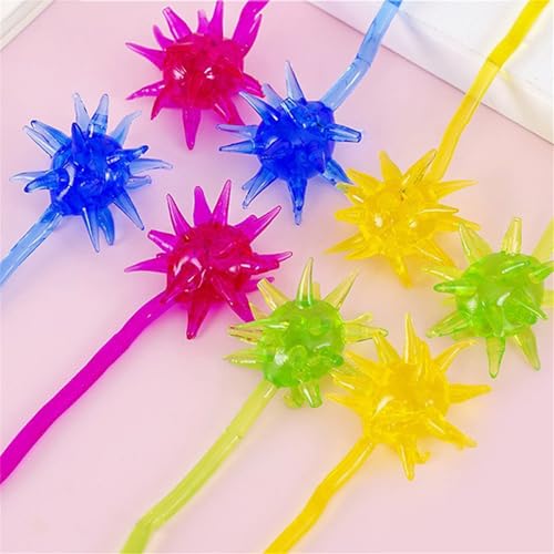 Guangcailun 50 Paket/los Humanoiden Spielzeug Klebrige Wand Mann Spezielle Kleber Rote Perlen Aus Speziellem Kleber TPR Kreative Klebrigkeit , Meteorhammer von Guangcailun
