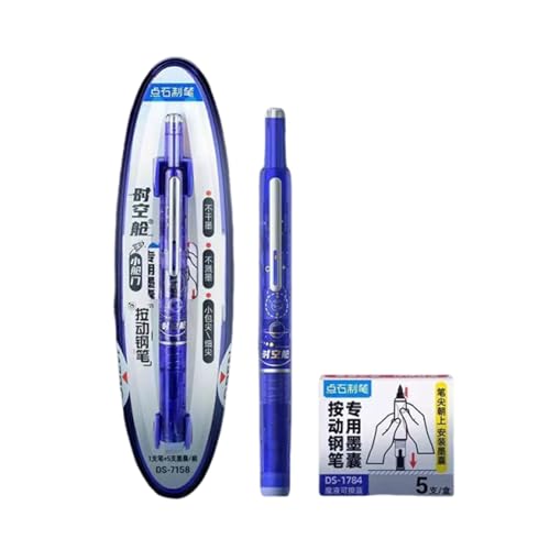 Guangcailun Twsbi Eco Füllfederhalter, mittlere Feder für klares, blutfreies Schreiben, mittlere Feder mit klarer Spitze für gleichmäßiges Schreiben ohne, Tiefblau, ErasableBlue1+5 Guangcailun Twsbi Eco Füllfederhalter, mittlere Feder für klares, blutfreies Schreiben, mittlere Feder mit klarer Spitze für gleichmäßiges Schreiben ohne, Tiefblau, ErasableBlue1+5 von Guangcailun