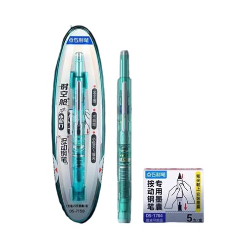 Guangcailun Twsbi Eco Füllfederhalter, mittlere Feder für klares, blutfreies Schreiben, mittlere Feder mit klarer Spitze für gleichmäßiges Schreiben ohne, grüner, ErasableBlue 1+5 Guangcailun Twsbi Eco Füllfederhalter, mittlere Feder für klares, blutfreies Schreiben, mittlere Feder mit klarer Spitze für gleichmäßiges Schreiben ohne, grüner, ErasableBlue 1+5 von Guangcailun