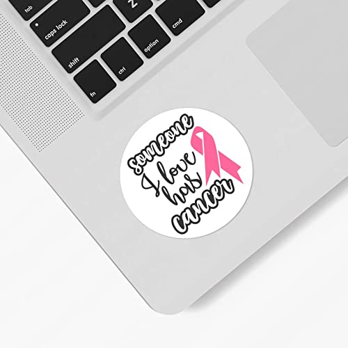 Aufkleber für Brustkrebs-Bewusstseinsaufkleber für Frauen, jemand, den ich liebe hat Krebs, Bekämpfung des Krebs-Bewusstseins, Krieger, rosa Schleifen-Etiketten für Wasserflaschen, Laptop von Guangpat
