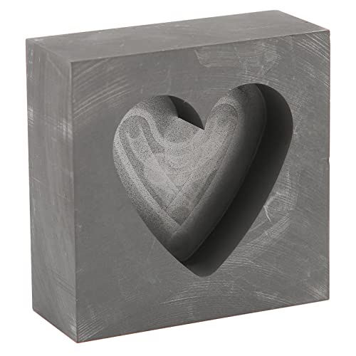 Graphitgussform, professionelle herzförmige Barrenguss-Raffinationsform zum Schmelzen von Gold- und Silbermetall Graphitgussform, professionelle herzförmige Barrenguss-Raffinationsform zum Schmelzen von Gold- und Silbermetall von Gucagle
