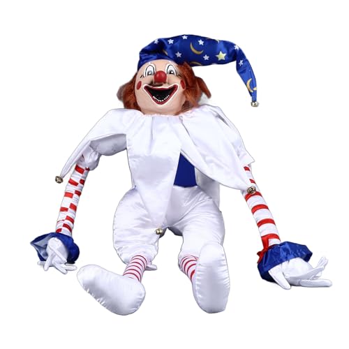 Gucagle Halloween Clown -Puppe unheimliche gruselige Clowndekoration Ornament für Horror -Themen Aktivitäten gruseliges Heimparty -Dekor Polystyrolschaummaterial 100 cm Länge Gucagle Halloween Clown -Puppe unheimliche gruselige Clowndekoration Ornament für Horror -Themen Aktivitäten gruseliges Heimparty -Dekor Polystyrolschaummaterial 100 cm Länge von Gucagle