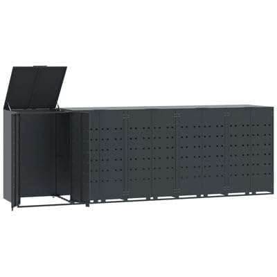 Gucagle M¨¹lltonnenbox Anthrazit f¨¹r 5 M¨¹lltonnen 345x79x117 cm Stahl M¨¹llbox wetterfest mit Gasdruckfeder Deckel und Magnetverschluss f¨¹r Garten Terrasse Au?enbereich Gucagle M¨¹lltonnenbox Anthrazit f¨¹r 5 M¨¹lltonnen 345x79x117 cm Stahl M¨¹llbox wetterfest mit Gasdruckfeder Deckel und Magnetverschluss f¨¹r Garten Terrasse Au?enbereich von Gucagle