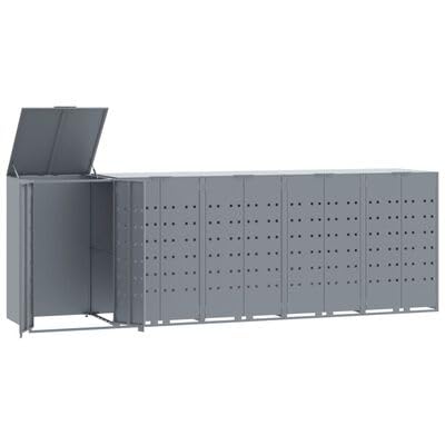 Gucagle M¨¹lltonnenbox Grau 345x79x117 cm f¨¹r 5 M¨¹lltonnen Stahlbox mit Gasdruckfeder Deckel und Magnetverschluss Abdeckung f¨¹r Garten Au?enbereich Wetterfest und Langlebig Gucagle M¨¹lltonnenbox Grau 345x79x117 cm f¨¹r 5 M¨¹lltonnen Stahlbox mit Gasdruckfeder Deckel und Magnetverschluss Abdeckung f¨¹r Garten Au?enbereich Wetterfest und Langlebig von Gucagle