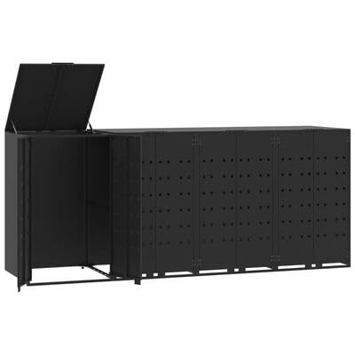 Gucagle M¨¹lltonnenbox Schwarz 276 cm f¨¹r 4 M¨¹lltonnen Stahl M¨¹llbox wetterfest mit automatischem Deckel und Magnetverschluss praktisch f¨¹r Haus Garten Au?enbereich Gucagle M¨¹lltonnenbox Schwarz 276 cm f¨¹r 4 M¨¹lltonnen Stahl M¨¹llbox wetterfest mit automatischem Deckel und Magnetverschluss praktisch f¨¹r Haus Garten Au?enbereich von Gucagle