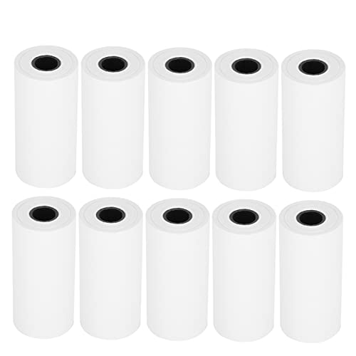 Gucagle Thermalpapier Druckerpapier hoher Haltbarkeit schneller Druck für Schulversorgung Handwerksschüler tragbare Wärmedruckkamerapapier 6 Meter 5,5 cm 10 Rollen von Gucagle