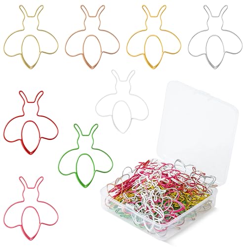 GudaAphrmix Büroklammern in Bienenform, Cartoon-Bienenform, Lesezeichen, mehrfarbig, für Büro, Schule, Weihnachten, Neujahr, Geschenke für Frauen, Kollegen, Lehrer, Studenten, Mädchen, Jungen GudaAphrmix Büroklammern in Bienenform, Cartoon-Bienenform, Lesezeichen, mehrfarbig, für Büro, Schule, Weihnachten, Neujahr, Geschenke für Frauen, Kollegen, Lehrer, Studenten, Mädchen, Jungen von GudaAphrmix