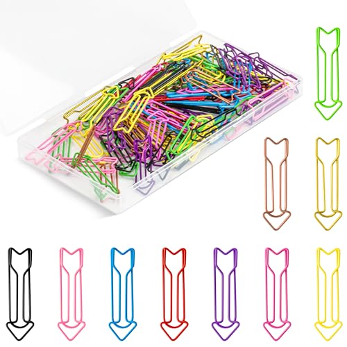 GudaAphrmix Büroklammern mit Cartoon-Pfeil-Design, 10 farbige Büroklammern, Lesezeichen, mehrfarbig, Büro, Schule, Weihnachten, Neujahr, Geschenke für Frauen, Kollegen, Lehrer, Studenten, Mädchen GudaAphrmix Büroklammern mit Cartoon-Pfeil-Design, 10 farbige Büroklammern, Lesezeichen, mehrfarbig, Büro, Schule, Weihnachten, Neujahr, Geschenke für Frauen, Kollegen, Lehrer, Studenten, Mädchen von GudaAphrmix