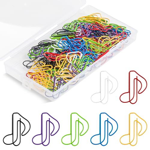 GudaAphrmix Büroklammern mit Musiknoten, 7 Farben, Büroklammern, Lesezeichen, mehrfarbig, Büro, Schule, Weihnachten, Neujahr, Geschenke für Frauen, Kollegen, Lehrer, Studenten, Mädchen, Jungen GudaAphrmix Büroklammern mit Musiknoten, 7 Farben, Büroklammern, Lesezeichen, mehrfarbig, Büro, Schule, Weihnachten, Neujahr, Geschenke für Frauen, Kollegen, Lehrer, Studenten, Mädchen, Jungen von GudaAphrmix