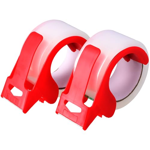 Gudalea 2 Rollen Paketklebeband, Paketklebeband Transparent, 48mmx50m Klebeband, Umzug und Porto mit Abroller, Ideal zum Verpacken von Paketen und Kartons Gudalea 2 Rollen Paketklebeband, Paketklebeband Transparent, 48mmx50m Klebeband, Umzug und Porto mit Abroller, Ideal zum Verpacken von Paketen und Kartons von Gudalea