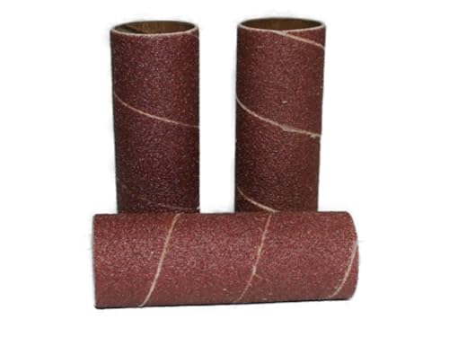 3x GÜDE Schleifhülsen ø 38, K150 GSBSM 450 Spindel - Bandschleifmaschine ebenfalls passend für SCHEPPACH OSM 100 & SCHEPPACH OSM600, Triton TSPS450 & BAMATO OBSM-900 Spindelschleifmaschine von Güde