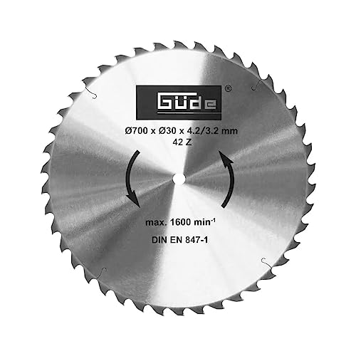 Brennholzsägeblatt HM 700 x 30 mm (Hartmetall Brennholzsägeblatt, 42 Zähne) von Güde